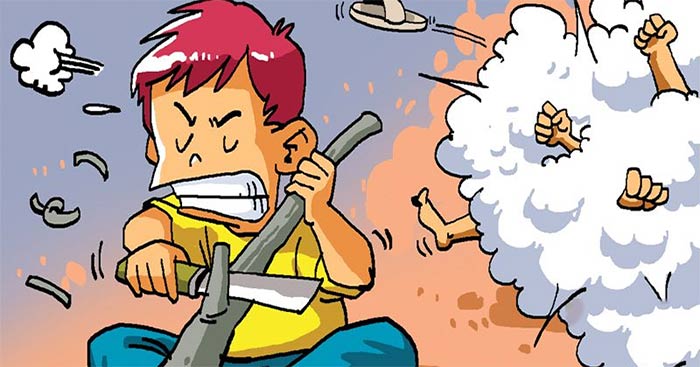 Truyện ngụ ng&ocirc;n Đẽo c&agrave;y giữa đường