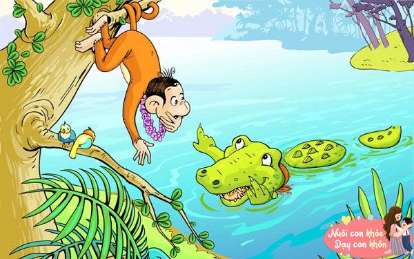 Truyện ngụ ng&ocirc;n Khỉ v&agrave; c&aacute; sấu